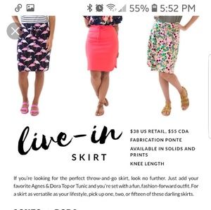 Agnes & Dora Red Live In Skirt - XXXL